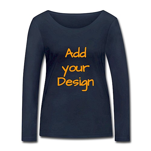 Frauen Bio-Langarmshirt von Stanley & Stella Navy