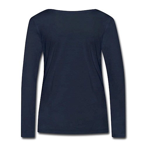 Frauen Bio-Langarmshirt von Stanley & Stella Hinten Navy