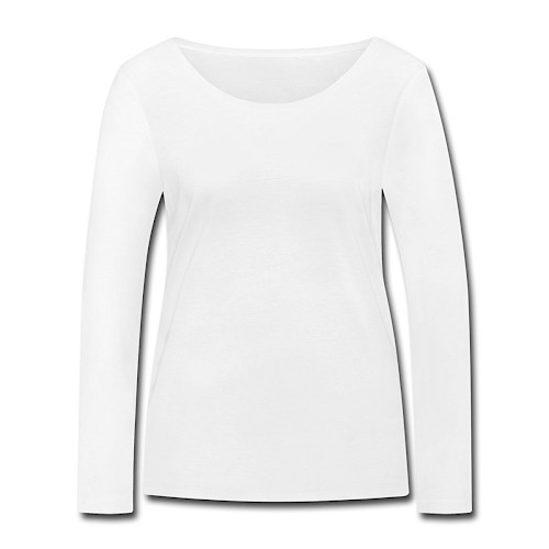 Women's Organic Longsleeve Shirt by Stanley & Stella Vorne white