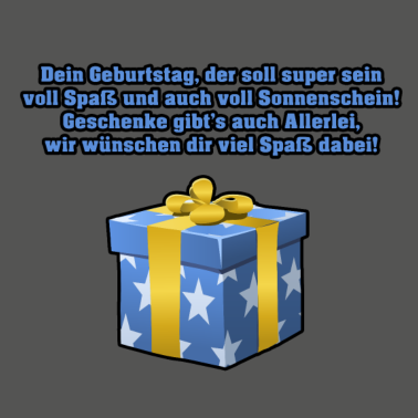 Zoom image Geburtstagsspruch