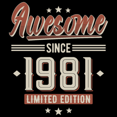 Zoom image 1981 Vintage Anniversaire Vintage Rétro