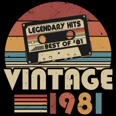 Zoom image 1981 Vintage Anniversaire Rétro Cadeau