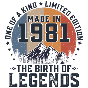 Zoom image Vintage 1981 Vintage Anniversaire Rétro Cadeau