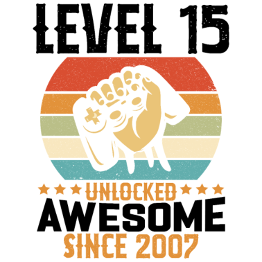 Zoom image Regalo di compleanno di gioco sbloccato di livello 15 anni