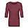 thumbnail Vrouwen premium shirt 3/4-mouw Vorne bordeaux gemêleerd