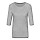 thumbnail Frauen Premium 3/4-Arm Shirt Vorne Grau meliert