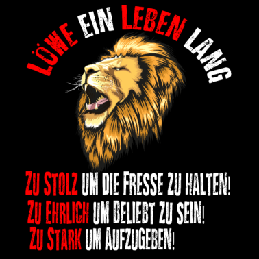Zoom image Löwe Sternzeichen Geburtstag starker Spruch
