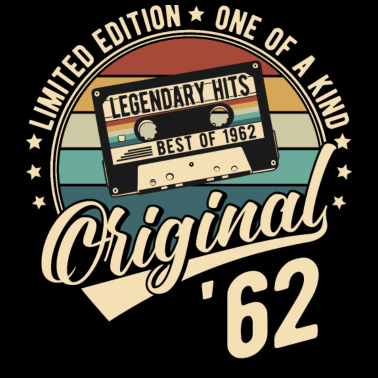 Zoom image Original 1962 Vintage Anniversaire Rétro Cadeau