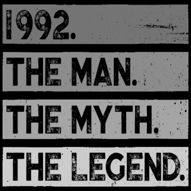 Zoom image Né en 1992 Homme Mythe Légende Anniversaire