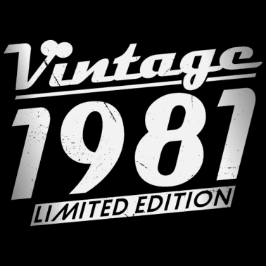 Zoom image Vintage 1981 Vintage Born Retro Anniversaire