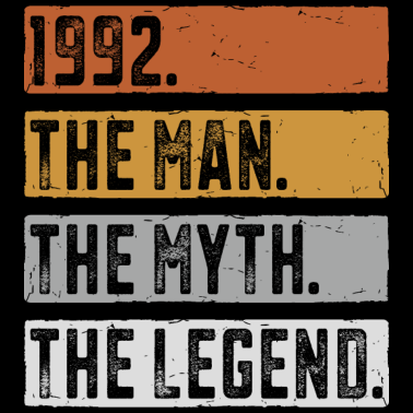 Zoom image Né en 1992 Homme Mythe Légende Anniversaire