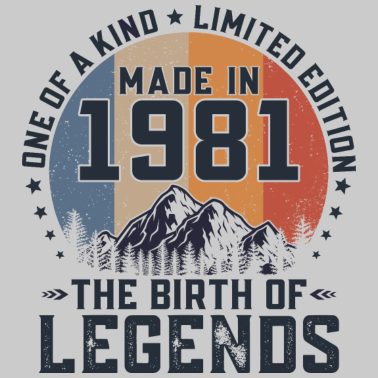 Zoom image Vintage 1981 Vintage Anniversaire Rétro Cadeau