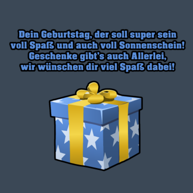 Zoom image Geburtstagsspruch