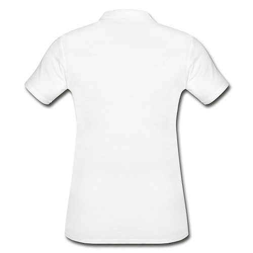 Frauen Polo Shirt Hinten Weiß