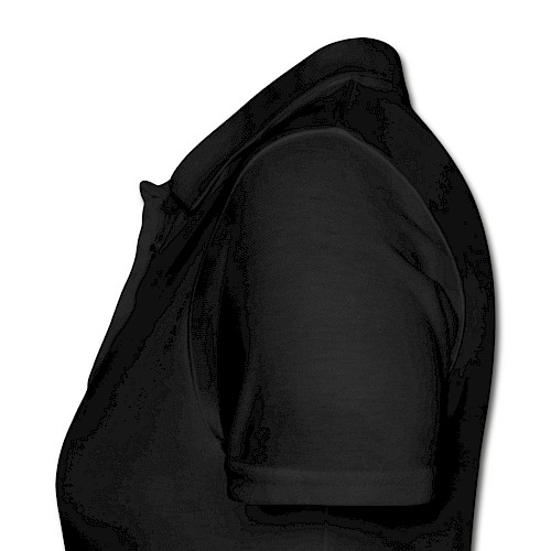 Vrouwen poloshirt Links zwart