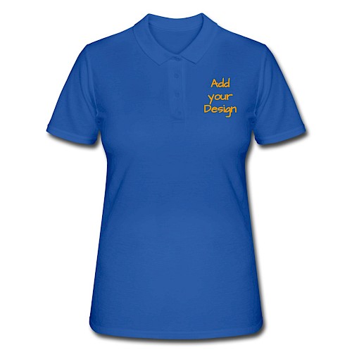 Vrouwen poloshirt koningsblauw