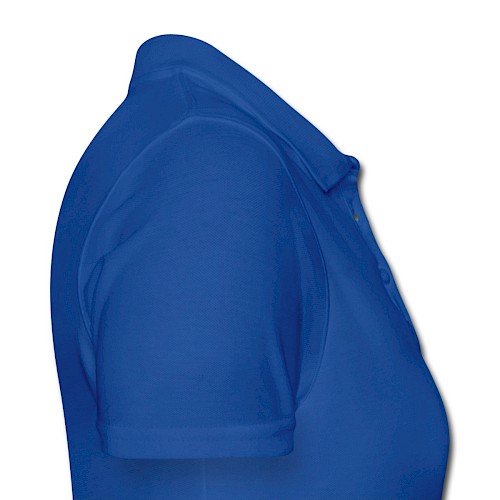 Vrouwen poloshirt Rechts koningsblauw