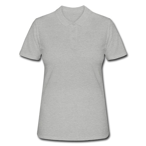Vrouwen poloshirt Vorne grijs gemêleerd