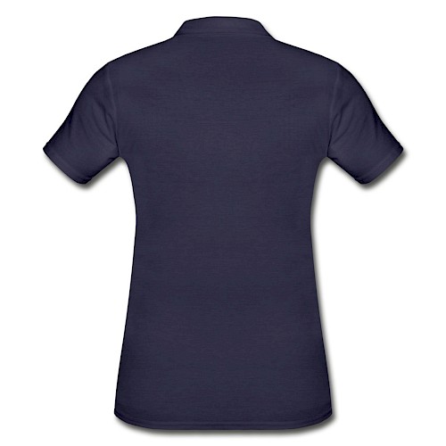 Vrouwen poloshirt Hinten navy