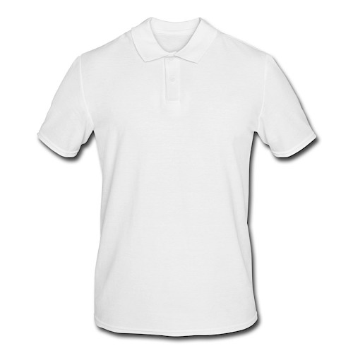 Männer Poloshirt Vorne Weiß