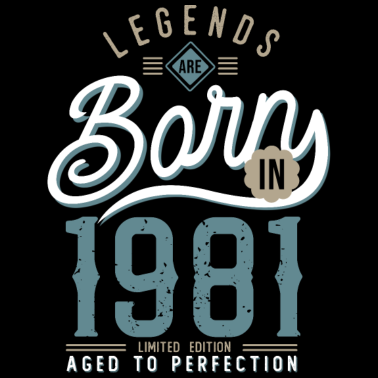 Zoom image legendes worden geboren in 1981 verjaardag 40 jaar