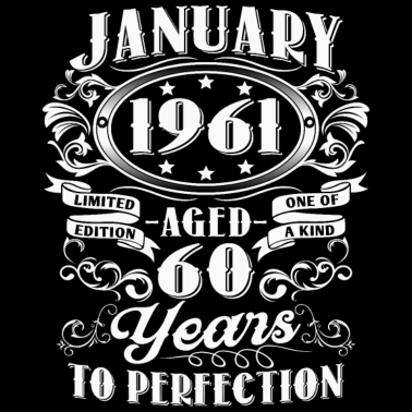 Zoom image Geboren in januari 1961 60 jaar verjaardagsspreuk