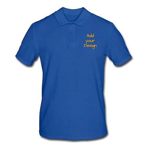 Poloskjorte for menn kongeblå