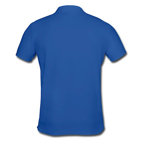 Poloskjorte for menn Hinten kongeblå