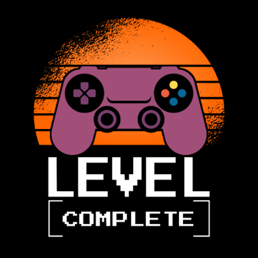 Zoom image Level Complete, gamer verjaardagsspreuk
