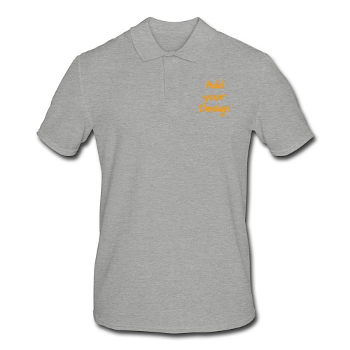 Poloskjorte for menn gråmelert