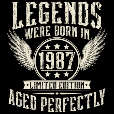 Zoom image Född 1987 Vintage Legends Birthday Vintage