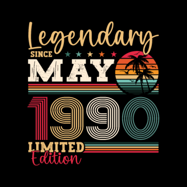 Zoom image Legendarisk maj 1990 32-års fødselsdagsgave mænd