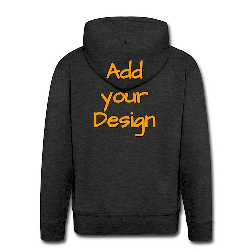 Men's Premium Hooded Jacket charcoal grey