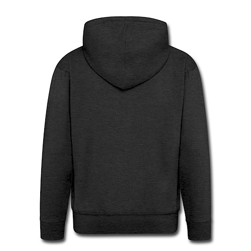 Men's Premium Hooded Jacket Hinten charcoal grey