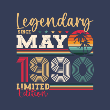 Zoom image Legendario mayo de 1990 32 cumpleaños Regalo Hombres