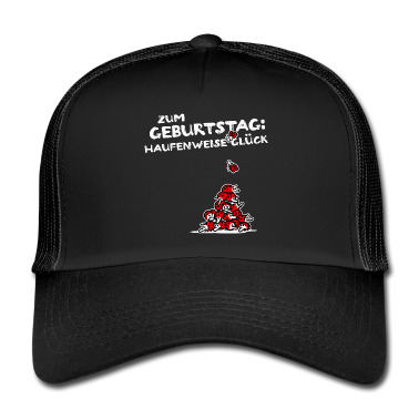 Geburtstagsspruch  - Marienkäfer Glücksbringer Geburtstagsspruch Lustig