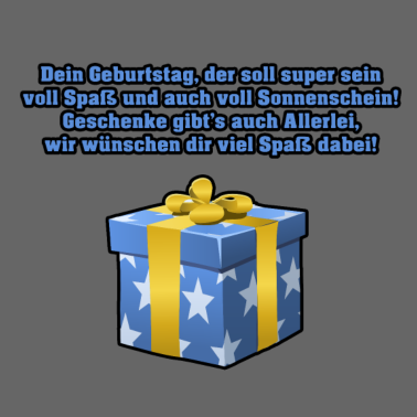 Zoom image Geburtstagsspruch