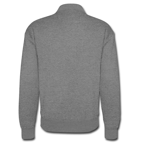 Unisex Baseball Jacke Hinten Graphit meliert