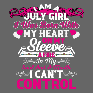 Zoom image Citation d’anniversaire Je suis une fille de juillet