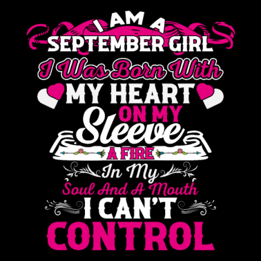 Zoom image Citation d’anniversaire Je suis une fille de septembre