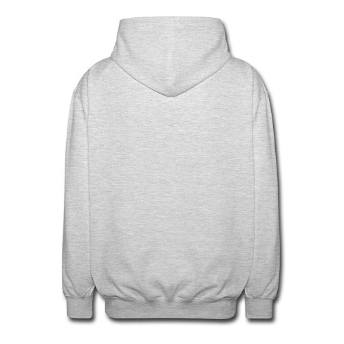 Unisex Kapuzenjacke Hinten Hellgrau meliert