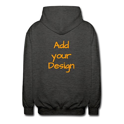 Veste à capuche unisexe charbon