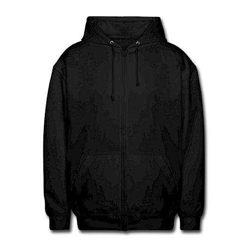 Veste à capuche unisexe Vorne noir