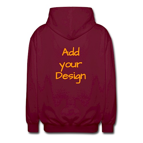 Veste à capuche unisexe bordeaux