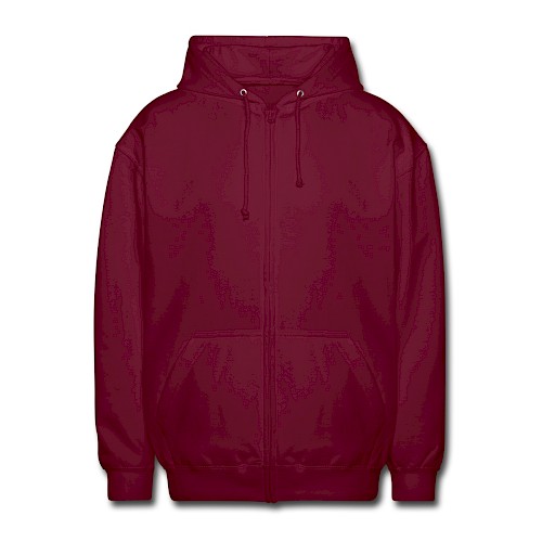 Veste à capuche unisexe Vorne bordeaux
