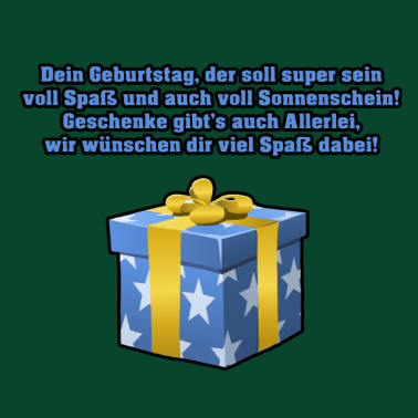 Zoom image Geburtstagsspruch