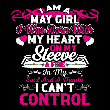 Zoom image Citation d’anniversaire Je suis une fille de mai