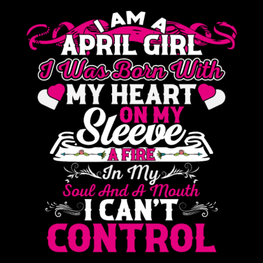 Zoom image Citation d’anniversaire Je suis une fille d’avril