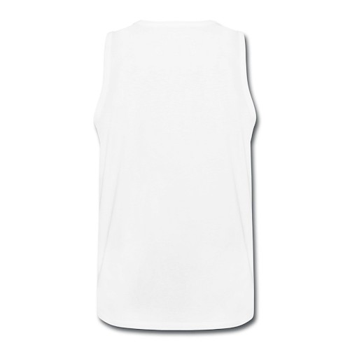 Canotta premium da uomo Hinten bianco