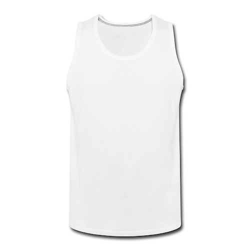 Canotta premium da uomo Vorne bianco